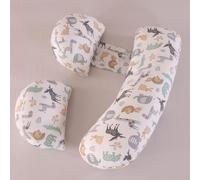 GKXLH Pregnancy Pillow - Pregnancy Pillows for Sleeping Support for Back, Hips, Legs, Soft Maternity Pillow for Pregnant Women Detachable and Adjustable Double Wedge with Cover (Animal, Large)