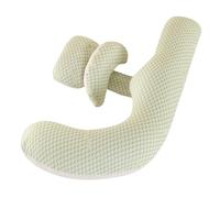 GKXLH Pregnancy Pillow - Pregnancy Pillows for Sleeping Support for Back, Hips, Legs, Soft Maternity Pillow for Pregnant Women Detachable and Adjustable Double Wedge with Cover (Green, XL)