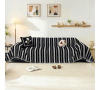 GKXLH Sofa Cover Washable - New Soft 800gsm Chenille Sofa Covers 2 3 4 Seater, Non Slip Love Seat Sofa Slipcovers, Couch Covers for Sectional Sofa, Couch Cover for Pet Furniture Protector (180x340cm)