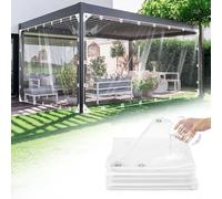GKXLH Thick 400 g/m² Upgraded PVC Clear Tarpaulin Waterproof Heavy Duty