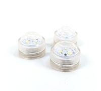 GKXPNL67155RM3: Set of 3 LED Tea Lights for Nordic Light Candle Shade - Flame-Free, Warm White Glow, CR2032 Batteries Included