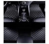 GKXTLTONG 4pcs Leather Car Floor Mats for MG HS (AS23) 2018 2019 2020 2021 2022 2023 2024, Custom Automotive Front Rear Row Carpet Set Waterproof NonSlip Accessories,A/Black