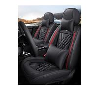 GKXTLTONG 5 Seats Leather Car Seat Covers for MINI Countryman (R60) 2010-2014 2015 2016, Full Set Automotive Vehicle Seat Cushion Protector Wear Resistant Waterproof,A/Black-Red-A/Luxurious