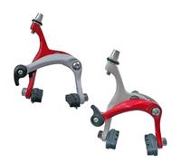 GKYQVE 1 Pair Bicycles Brake Bicycles Set Aluminum Alloy C Shape With Rubber Shoe Calipers Repair Part Bike C Brake Caliper Set