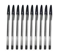 GKYQVE 10PCS Ballpoint Pens 1.0mm Tip Black Red or Blue Inks Comfortable Grip Smooth Writing for Note Taking Journaling Economical Writing Pens