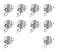 GKYQVE 10Pcs Knitting Crochet Rings Adjustable Crochet Rings Metal Yarn Guide Finger Holders For Knitting Crocheting Thimble
