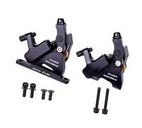 GKYQVE 1Pair Flat Mount Hydraulic Road Bikes Brake Hydraulic Disc Brake Mechanical Wire Pull Bicycles Caliper Mechanical Wire Pull Bicycles Caliper