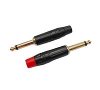 GKYQVE 2/4 / 6Pcs Professional Gold Plated 6.35mm Connector for Microphones Guitar Loudspeaker Sound Clear Outlet