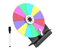 GKYQVE 2 Rotating Prize Wheel Game Erasable Tabletop Spinner for Draws Supermarket Easy Assembly Tabletop Prize Turn Plate
