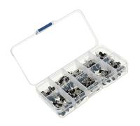 GKYQVE 200Pcs Transistor Transistor Assortment Set 2N2222 NPN 60V 0.8A 0.5W 250MHZ Frequency Response Electronic Component