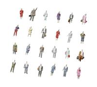 GKYQVE 25Pcs Assorted Poses Model Train Layout Miniature People Figurines Perfect For DIYer And Exhibits Decoration Architectural Model Miniatures