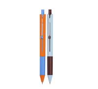 GKYQVE 2Pcs 0.5mm Quiet Clicks Gel Pen Quick Drying Inks Smooth Writing for Study Exams with Comfortable Grip Design Smooth Writing Pen