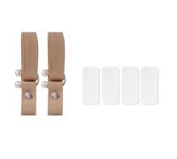 GKYQVE 2Pcs Elastic Straps for Women High Heel Slip Resistant U Shaped Pearls Elastic Band High Shoe Retainer Strap Stretch Shoe Laces for