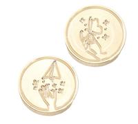 GKYQVE 2Pcs Love Heart Seal Stamp Head Scrapbooking Stamp Head For Seal Envelope Valentines Card Invitation Embellishment Brass Sealing