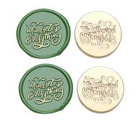 GKYQVE 2Pieces Vintage Seal Stamp Head Replacement Antique Embossed Sealing Stamp Head For Seal Envelope Invitation Decoration Scrapbooking