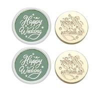 GKYQVE 2Pieces Vintage Seal Stamp Head Replacement Antique Embossed Sealing Stamp Head For Seal Envelope Invitation Decoration Scrapbooking
