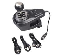 GKYQVE 3 6+1 Gear Box Shifter & Handbrake Combo, Direct Sequential Mode, Reverse Gear, Metal Design, Easy-Clamp for Simsulators Tool Easy Installation Shifter
