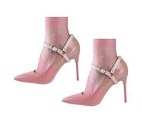 GKYQVE 3 Invisible Adjustable Heel Straps for Stilettos, Slip-Resistant Shoe Clamps, Long-Lasting Comfort PU Design Comfortable Heel Holds for Women