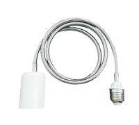 GKYQVE 360 Degree Adjustable E27 Light Socket Extension Ceramic Metal Construction Heatproof for Bathroom LED Bulbs 110V 240V Ceramic Light Bulb Adapter