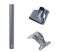 GKYQVE 360 Degree Adjustable Heavy Duty Roof/Wall Bracket with Elbow Pipe Adapter for Satellite & Internet Accessories Metal Satellite Mount Adapter