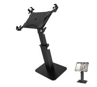 GKYQVE 360 Swivels Commercial Tablets Stand Adjustable 8.3" 13.4" Height Security Steel Aluminum Frame for 9.7" 13" POS Systems AntiTheft Pad Kiosk Stand