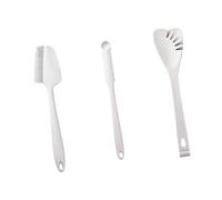 GKYQVE 3pc High-Temp Kitchen Spatulas, Soft Silicone Scrapers for Nonstick Surfaces, Ergonomic Handle Baking Tools Baking Scraper Set Kitchens Tools