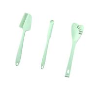 GKYQVE 3pc High-Temp Kitchen Spatulas, Soft Silicone Scrapers for Nonstick Surfaces, Ergonomic Handle Baking Tools Baking Scraper Set Kitchens Tools