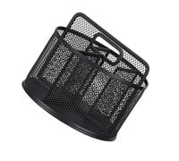 GKYQVE 5 Sections Desktop Pen Organiser 360 Degree Rotating Metal Pen Stand Multi Compartment for Desk Organization Rotatable