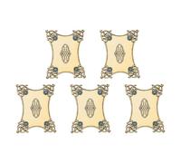 GKYQVE 5Pcs Antique Thread Bobbins Metal Embroidery Thread Winders For Sewing Embroidery Winding Holder Plate Floss Bobbin Holder