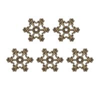 GKYQVE 5Pcs Antique Thread Bobbins Metal Embroidery Thread Winders For Sewing Embroidery Winding Holder Plate Floss Bobbin Holder