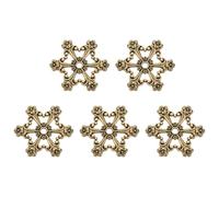 GKYQVE 5Pcs Antique Thread Bobbins Metal Embroidery Thread Winders For Sewing Embroidery Winding Holder Plate Floss Bobbin Holder