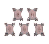 GKYQVE 5Pcs Antique Thread Bobbins Metal Embroidery Thread Winders For Sewing Embroidery Winding Holder Plate Floss Bobbin Holder