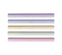 GKYQVE 5Pcs Student Study Fluorescent Highlighters 5 Color Gentle on Eyes Fluid Inks Flows for Textbook Annotation and Color Coding Pen