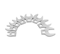 GKYQVE 8Pcs 3/8inch Crow Foot Open End Spanner Brake Wrenches 10-19mm for Tie Loose Screw 3/8Inch Drives Wrench Set Crows Foot Spanner Set