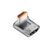 GKYQVE 90-Degree Adapter 8K60Hz 4K120Hz Right Angled Coupler for Projector ABS Housing 8 Styles HDTV Female to Male Adapters