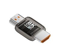 GKYQVE 90-Degree Adapter 8K60Hz 4K120Hz Right Angled Coupler for Projector ABS Housing 8 Styles HDTV Female to Male Adapters