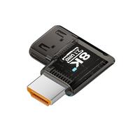 GKYQVE 90-Degree Adapter 8K60Hz 4K120Hz Right Angled Coupler for Projector ABS Housing 8 Styles HDTV Female to Male Adapters