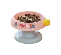 GKYQVE Additional Rustless Heightened Pet Bowl Not Tip Base Plan for Leopardine Canine Comfortable Consuming Pose Not Slip Base Rustproof Pet Bowl
