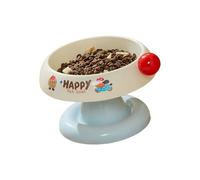 GKYQVE Additional Rustless Heightened Pet Bowl Not Tip Base Plan for Leopardine Canine Comfortable Consuming Pose Not Slip Base Rustproof Pet Bowl