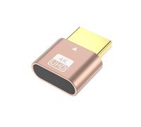 GKYQVE Aluminum Alloys HDTV Dummys Plugs Virtual Adapters with Programmable EDID Chip for Remote Desktop Control Headless Graphics Card Adapters