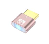 GKYQVE Aluminum Alloys HDTV Dummys Plugs Virtual Adapters with Programmable EDID Chip for Remote Desktop Control Headless Graphics Card Adapters