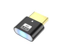GKYQVE Aluminum Alloys HDTV Dummys Plugs Virtual Adapters with Programmable EDID Chip for Remote Desktop Control Headless Graphics Card Adapters