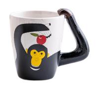 GKYQVE Artistic Hand Drawing Ceramic Cup Elegant Animal Designs Coffee Mugs Delicate Ceramic Mug for Art Enthusiasts Coffee Cup