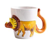 GKYQVE Artistic Hand Drawing Ceramic Cup Elegant Animal Designs Coffee Mugs Delicate Ceramic Mug for Art Enthusiasts Coffee Cup