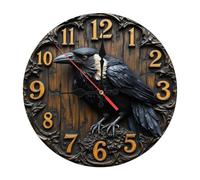 GKYQVE Artistic Quiet Movement Wall Clock Acrylic Modern Vibrantly Print Analog for Stylish Living Room Bedroom Decors Elegant Acrylic Wall