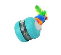 GKYQVE Automatic Moving Ball Teaser Interactive Fun Toy Intelligent Indoor Felines Chaser Pet Entertainment Interactive Cats With Sensors