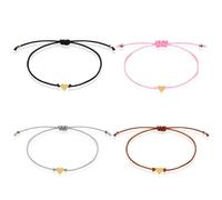 GKYQVE Beautiful Woven Accessory Colorful Handmade With Delicate Angel/Heart Pendant For Women Students Unique Wristband