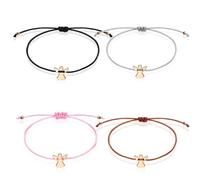 GKYQVE Beautiful Woven Accessory Colorful Handmade With Delicate Angel/Heart Pendant For Women Students Unique Wristband