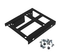 GKYQVE Black Metal 2.5" To 3." Hard Drive Bay Mounting Bracket 2x2. To 3." SSD Mounting Bracket With Screws Mechanical Disk Adapter To Usb USB For PC Laptop Case Internal