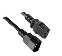 GKYQVE C13 To C14 Computer Power Cable 250V 10A Capacity Flame Resistant Design For Servers And Home Appliances Industrial IEC Power Cord PVC